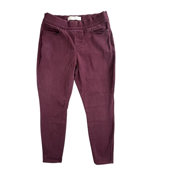 Levi Strauss Totally Shaping Pull-On Skinny Pants Womens 12 Stretch Denim Jeans - Picture 1 of 16